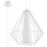 Lampa wisząca DEMI biała