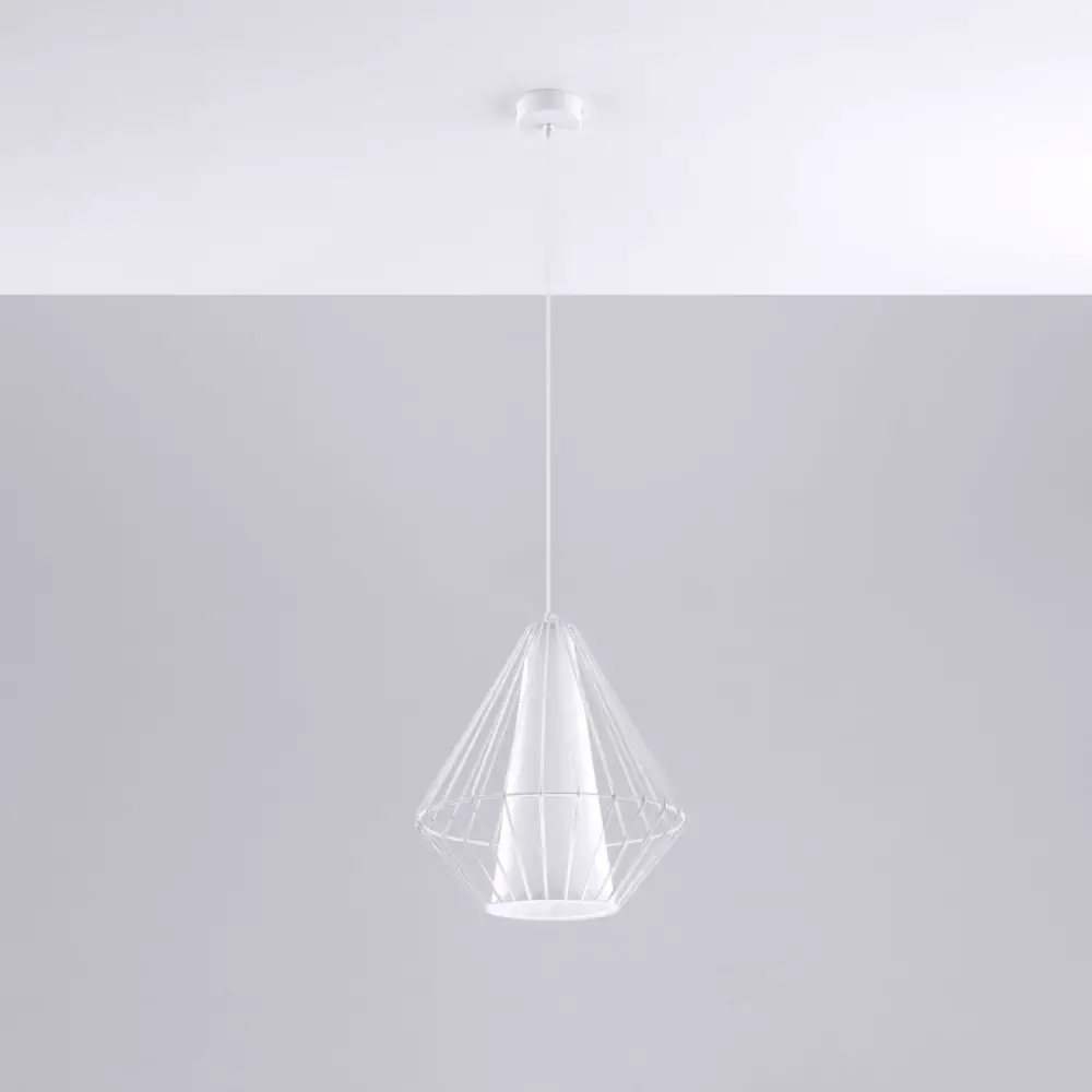 Lampa wisząca DEMI biała