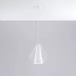 Lampa wisząca DEMI biała