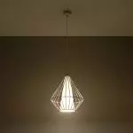 Lampa wisząca DEMI biała