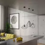 Lampa wisząca DEMI czarna