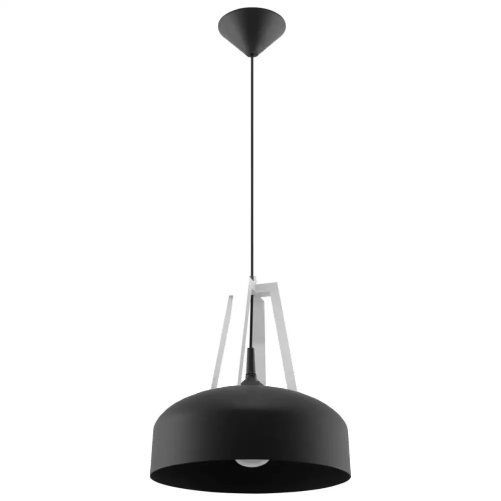 Lampa wisząca CASCO czarna/biała