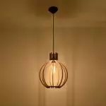 Lampa wisząca ARANCIA naturalne drewno
