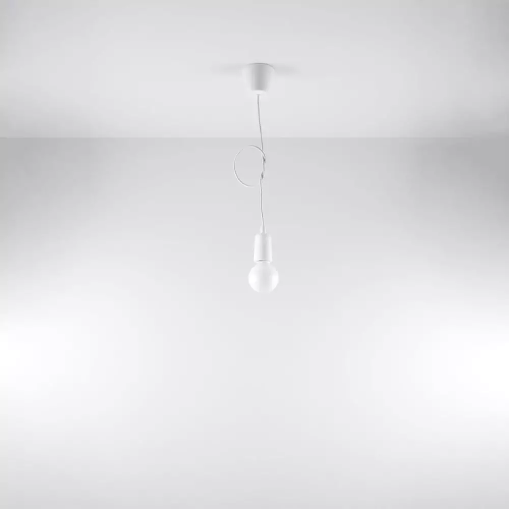 Lampa wisząca DIEGO 1 biała