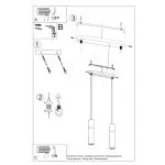Lampa wisząca PABLO 2 biała