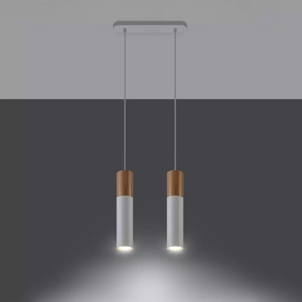 Lampa wisząca PABLO 2 biała