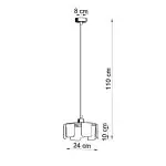 Lampa wisząca TULIP biały