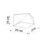 Plafon HEXA 25 cekin