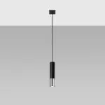 Lampa wisząca LOOPEZ 1 czarny/chrom