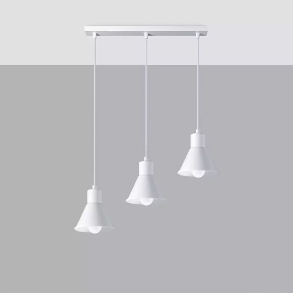 Lampa wisząca TALEJA 3 biała [E27]