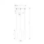 Lampa wisząca RING 3 biały