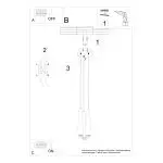 Lampa wisząca SULA 3P naturalne drewno