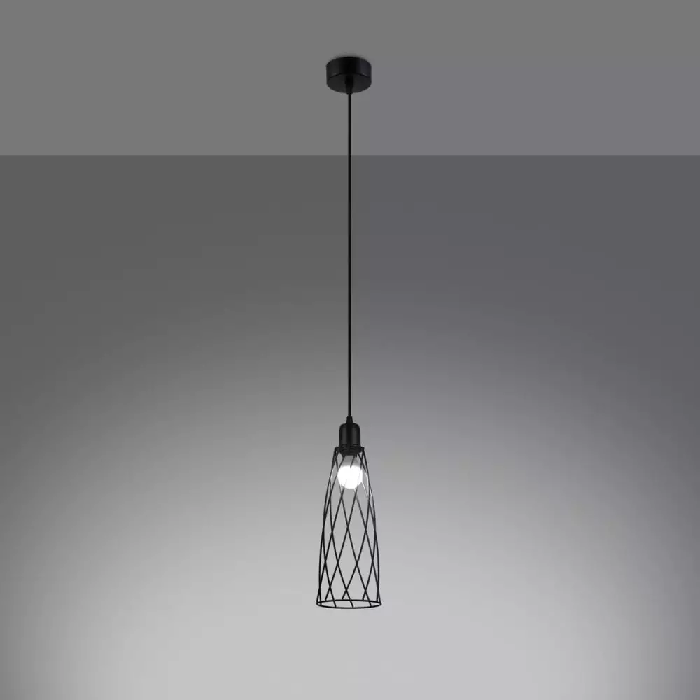 Lampa wisząca SUBA 1 czarna