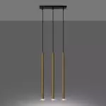 Lampa Wisząca PASTELO 3L złoty połysk