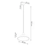 Lampa wisząca INDY czarna