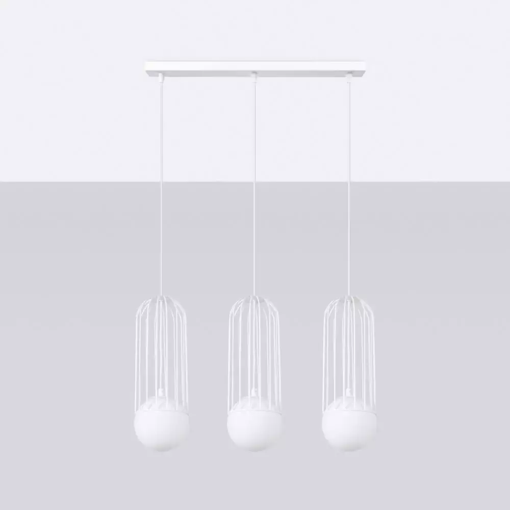 Lampa wisząca BRINA 3L biała