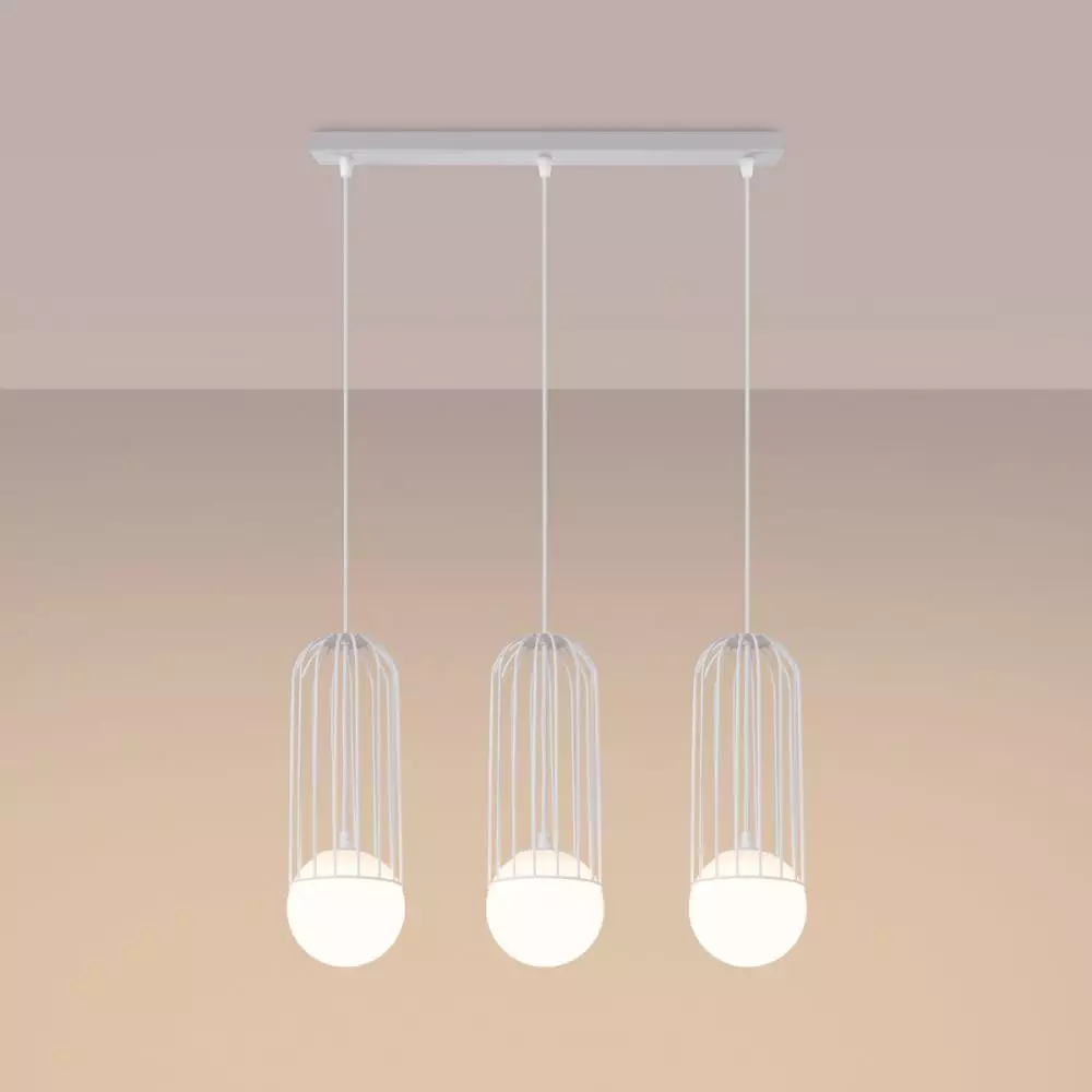 Lampa wisząca BRINA 3L biała