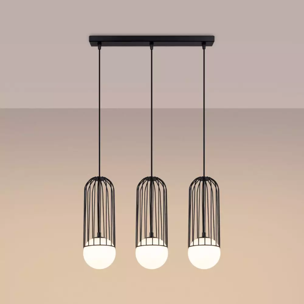 Lampa wisząca BRINA 3L czarna