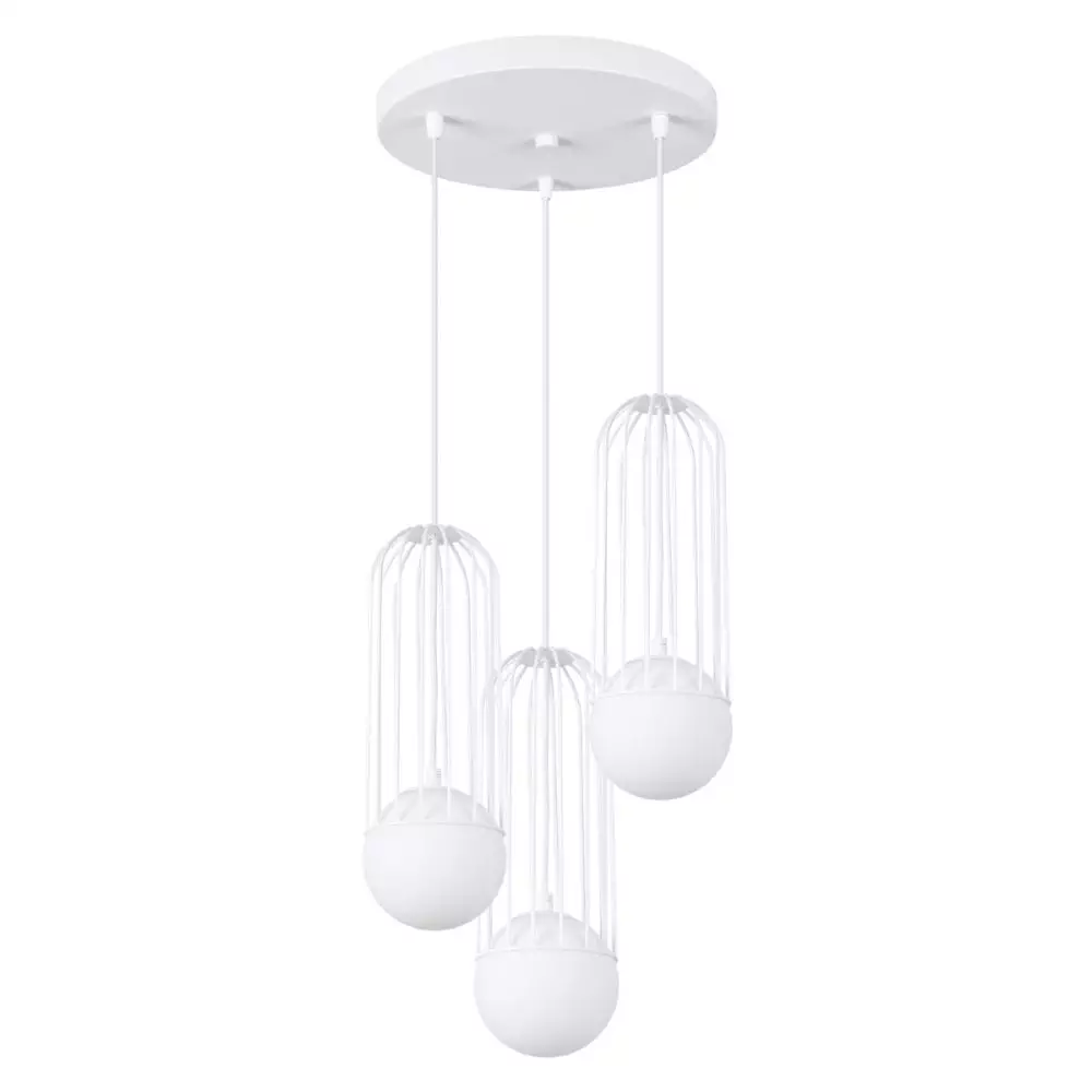 Lampa wisząca BRINA 3P biała