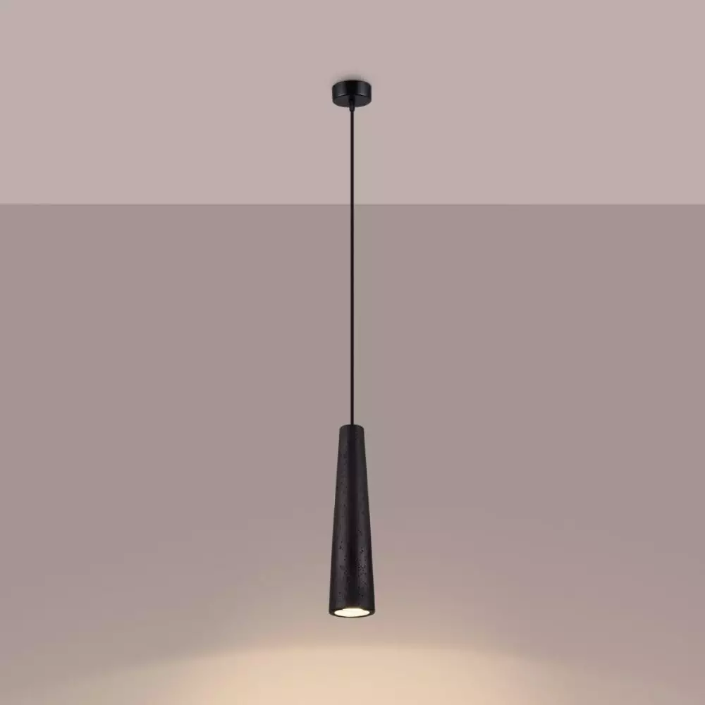 Lampa wisząca ELECTRA czarna beton