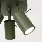 Plafon RING 3P zielony oliwkowy
