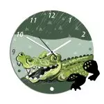 Zegar ścienny KROKODYL 3D Wild friends