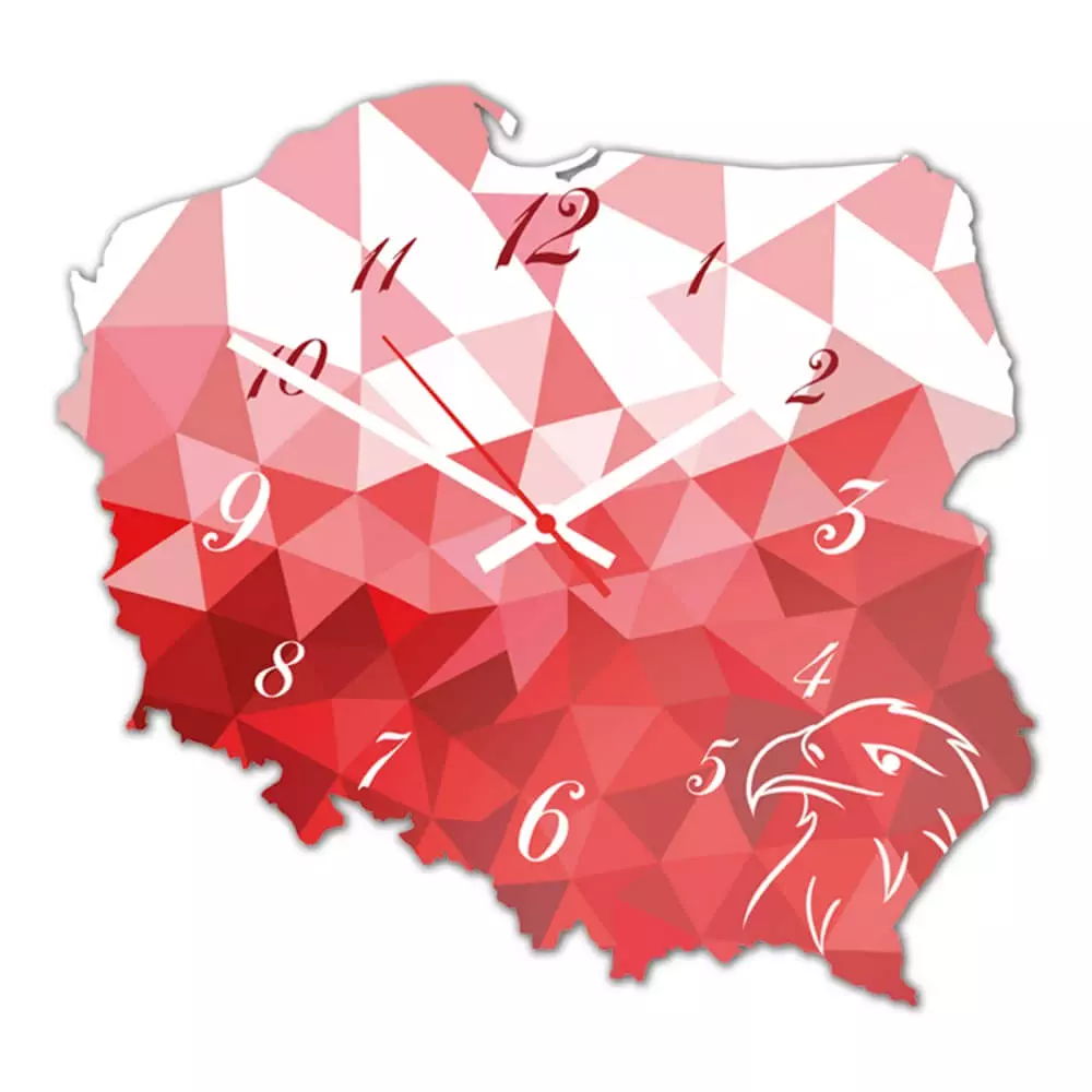 Zegar ścienny Modern Patrio Red