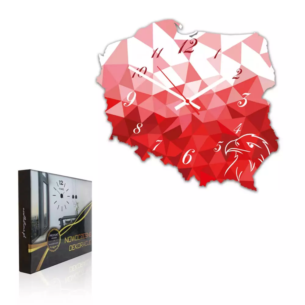 Zegar ścienny Modern Patrio Red