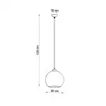 Lampa wisząca BALL transparentny