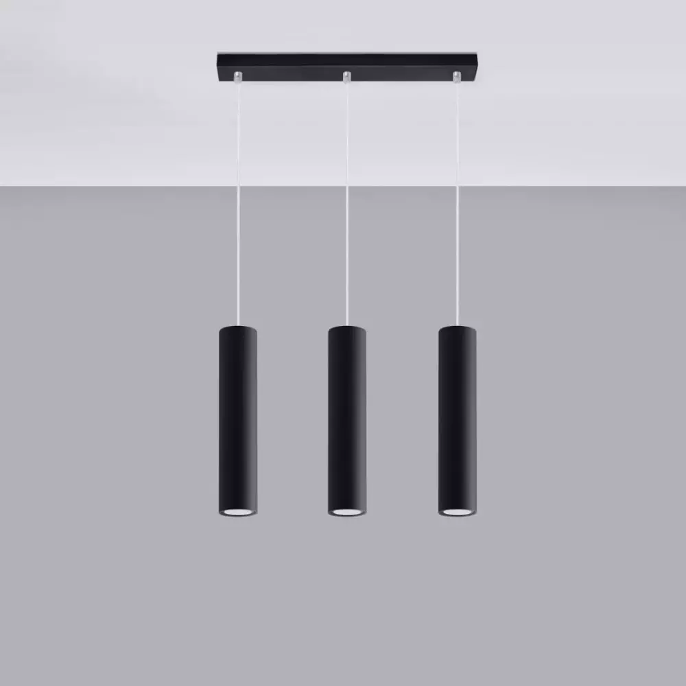 Lampa wisząca LAGOS 3L czarny