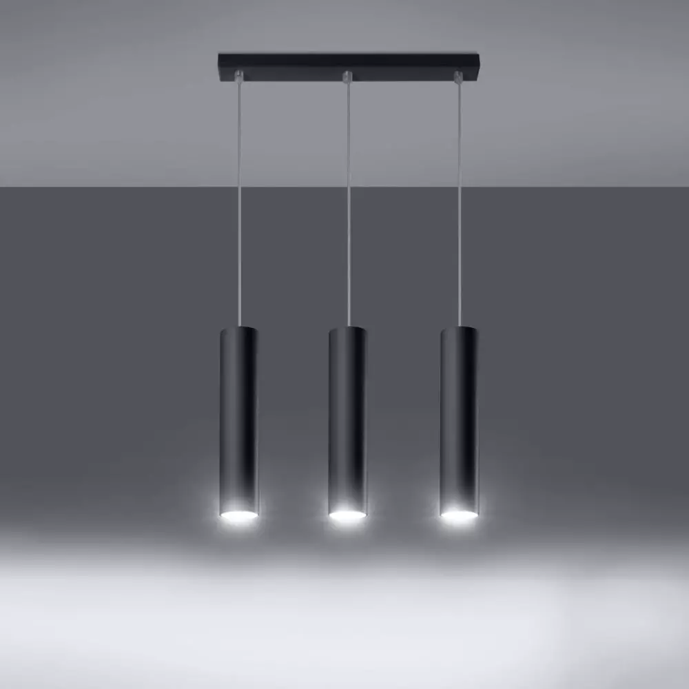 Lampa wisząca LAGOS 3L czarny