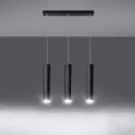 Lampa wisząca LAGOS 3L czarny