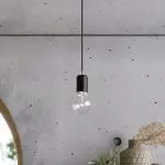 Żyrandol EDISON 3 czarny