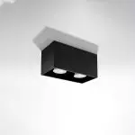 Plafon QUAD MAXI czarny