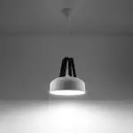 Lampa wisząca CASCO biała/czarna