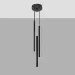 Lampa wisząca PASTELO 3P czarna