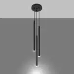 Lampa wisząca PASTELO 3P czarna