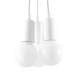 Lampa wisząca DIEGO 3 biała