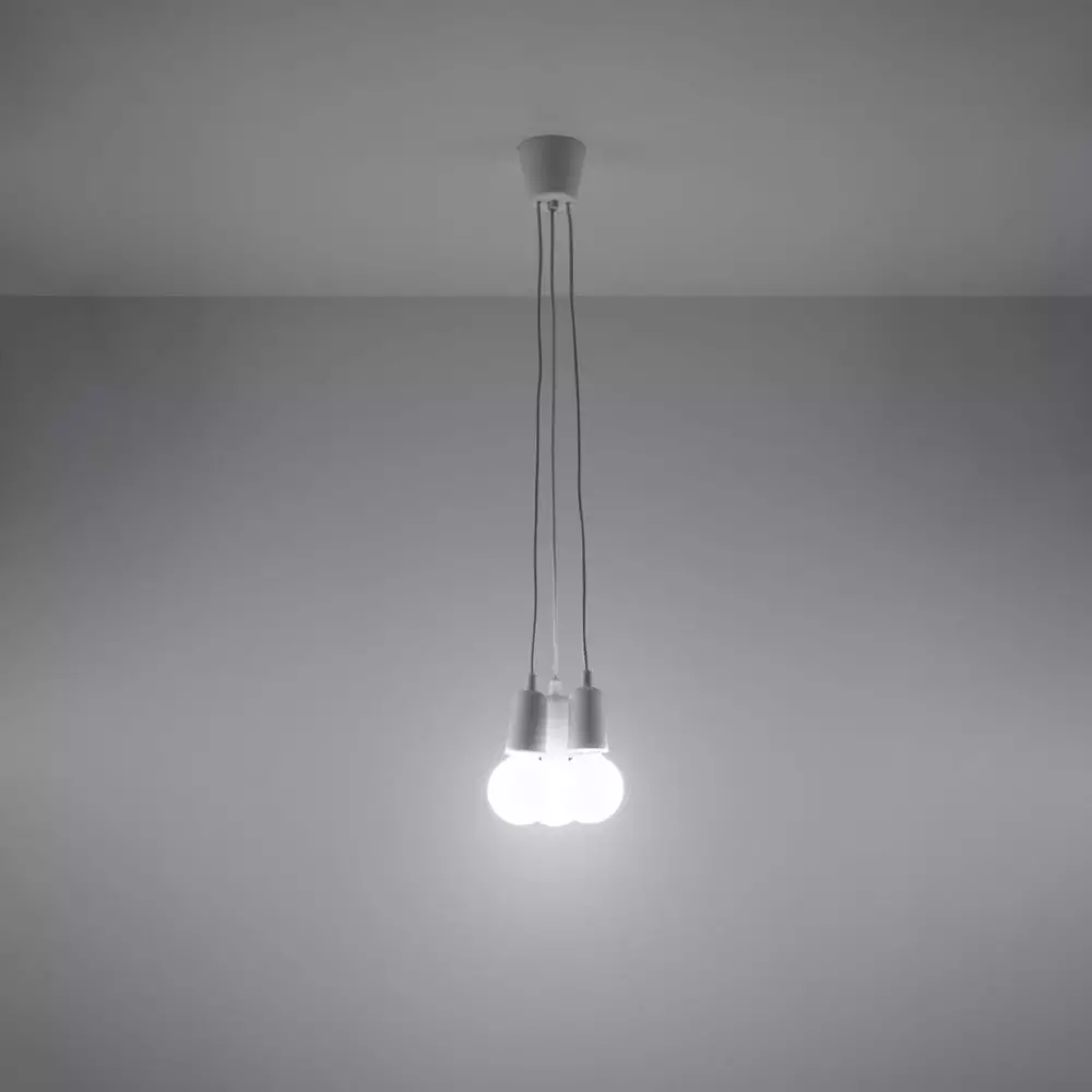 Lampa wisząca DIEGO 3 biała