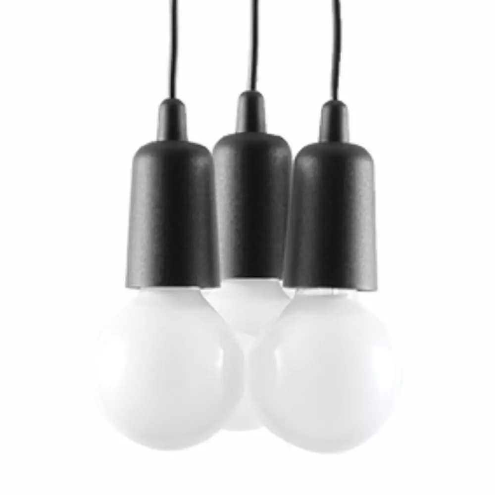 Lampa wisząca DIEGO 3 czarna