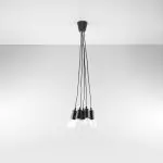 Lampa wisząca DIEGO 5 czarna