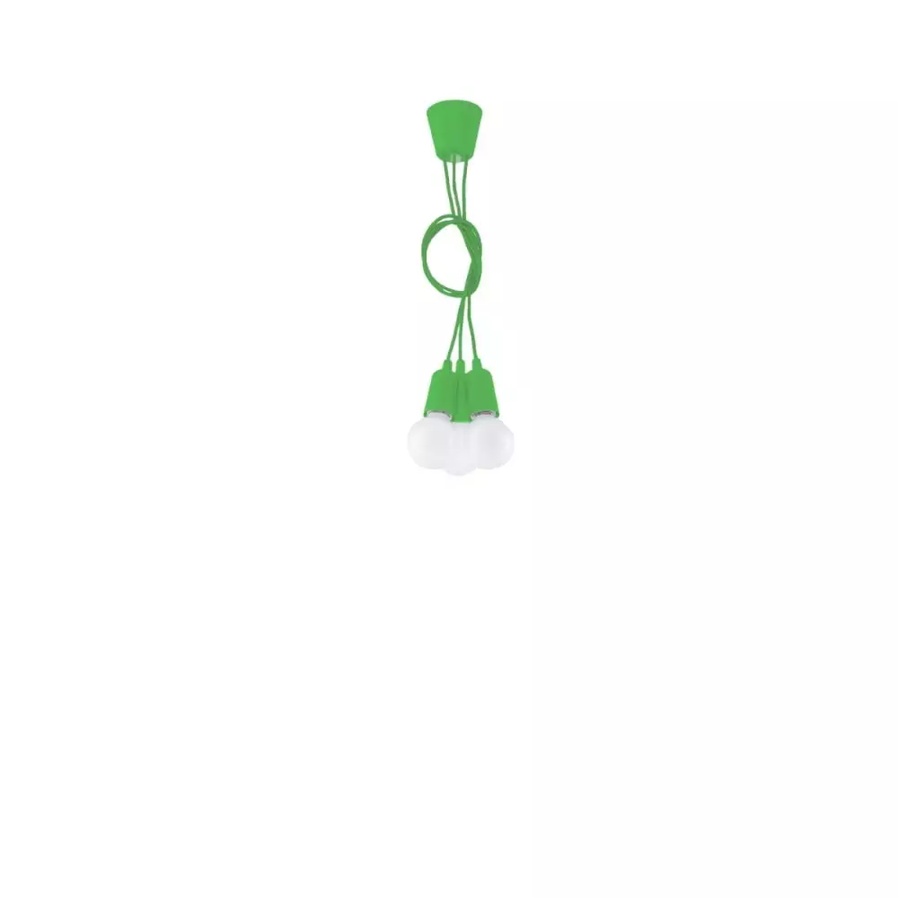 Lampa wisząca DIEGO 3 zielony