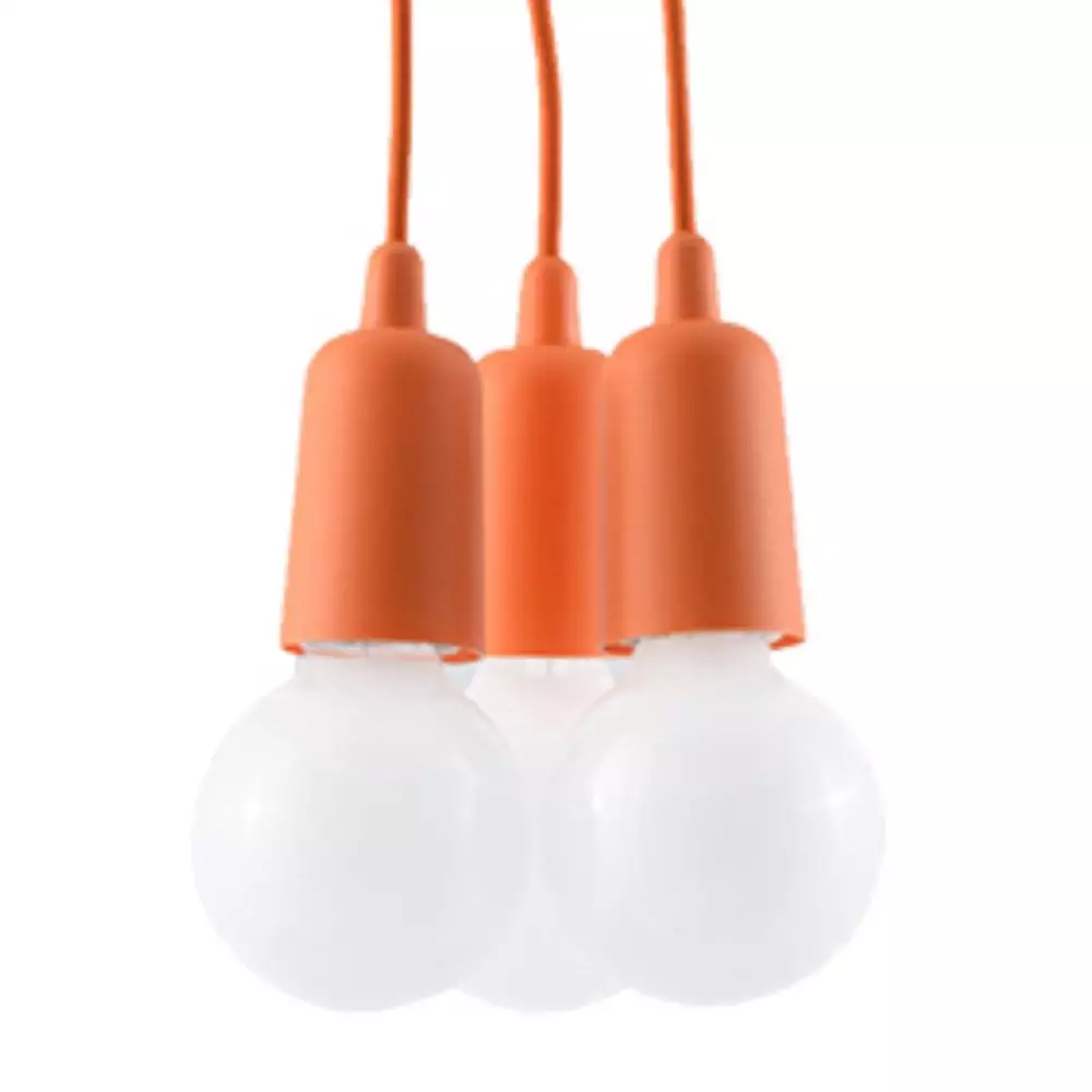 Lampa wisząca DIEGO 3 pomarańczowy