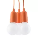 Lampa wisząca DIEGO 3 pomarańczowy