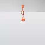 Lampa wisząca DIEGO 3 pomarańczowy