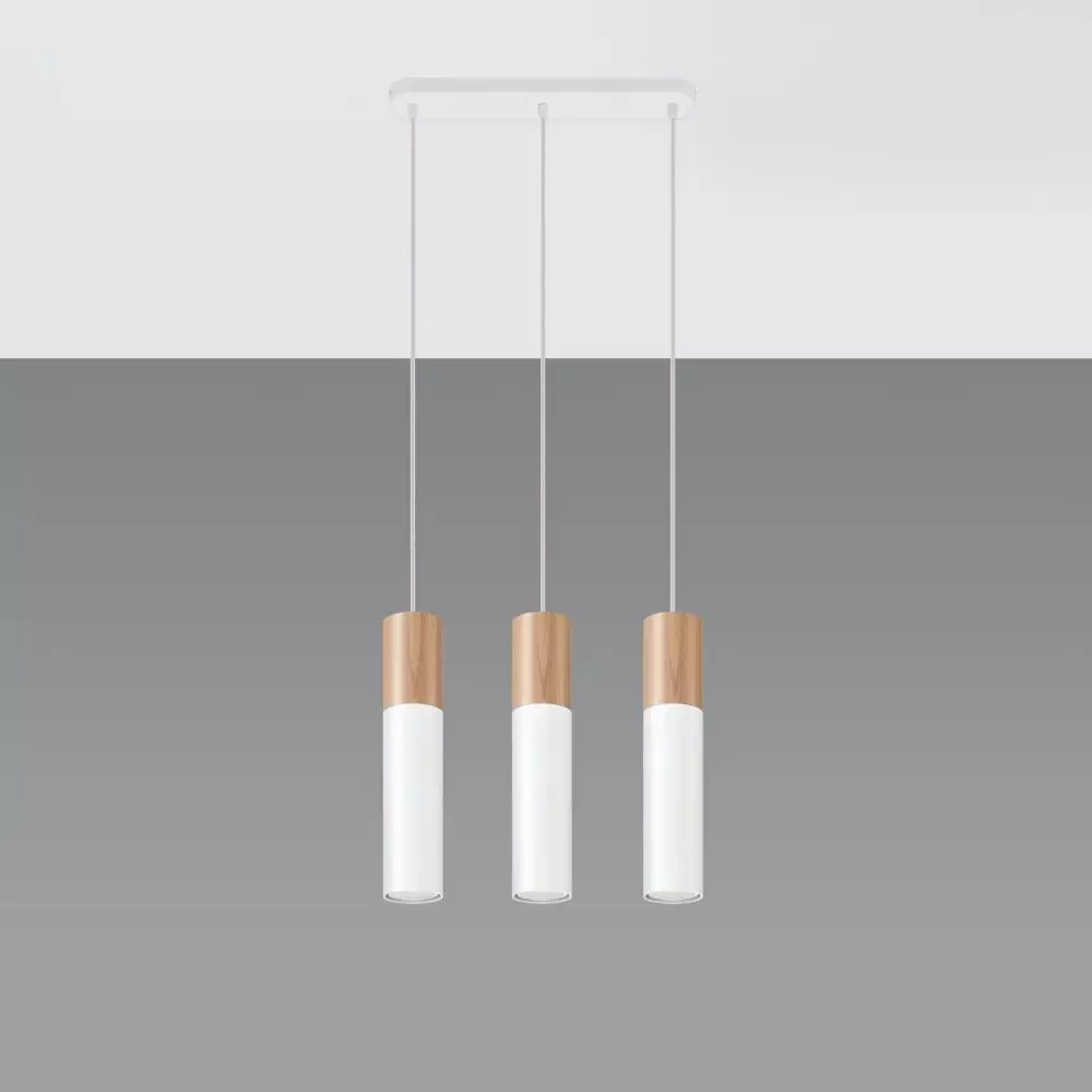 Lampa wisząca PABLO 3L biała