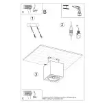 Plafon VALDE 140 beton