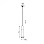 Lampa wisząca BORGIO 1 biały