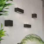 Kinkiet ceramiczny LEO czarny