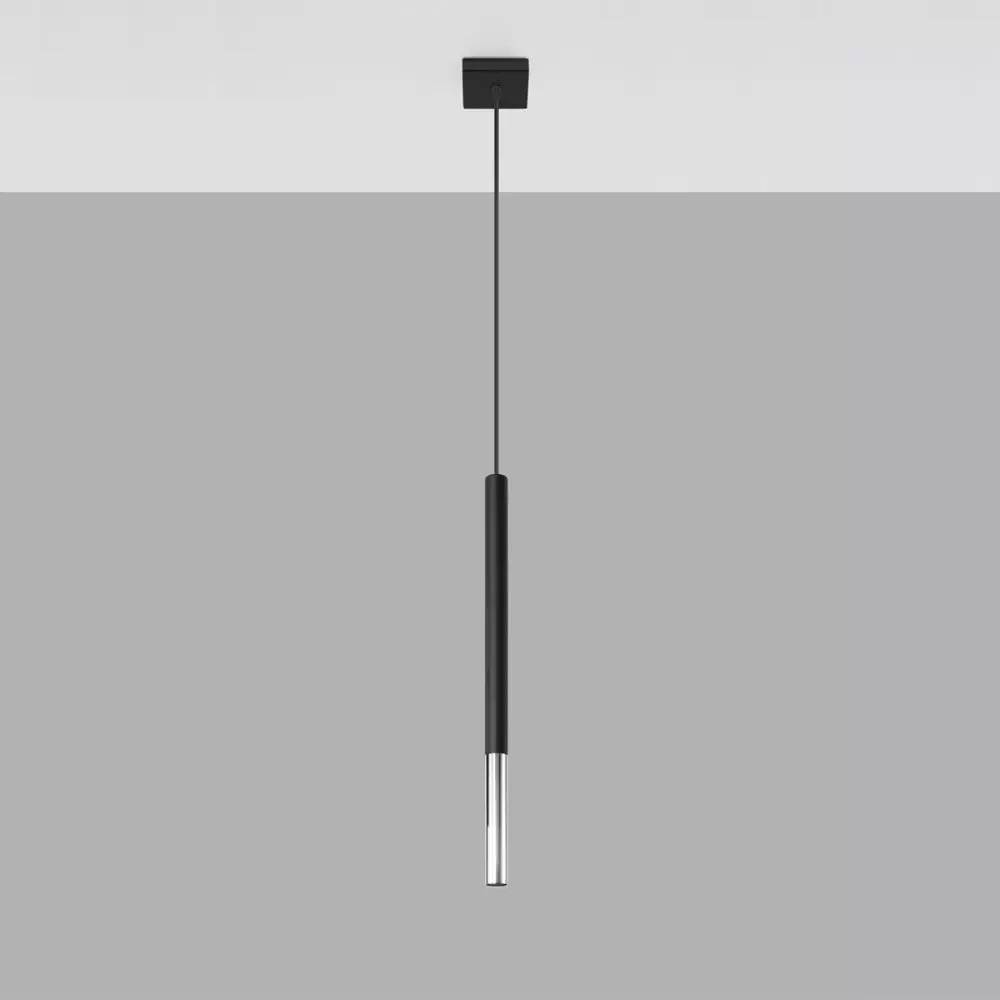 Lampa wisząca MOZAICA 1 czarny/chrom